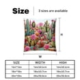 thumbnail image 5 of Cactus Velvet Throw Pillows Set of 2 - Decorative Pillows with Unique Patterns for Sofa Couch Bed - Pillow Covers - Available in 16x16, 18x18, 20x20 Inches, 5 of 6