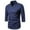 Navy, variant on jjayotai Mens Short Sleeve Tops Clearance Men's Shirt Fashionable And Loose Fitting Cotton And Linen Seven Quarter Sleeved Hanfu Trendy Men's Clothing