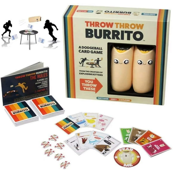 Throw Throw Burrito Game Popular Funny Competitive Card Game Friends Peopleball Games Fight Cards Funny Paper Family Games For Kids Adults Teen Party Christmas Gifts