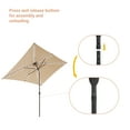 thumbnail image 6 of ACEGOSES All-Aluminum LED Outdoor Patio 10 x 7′ Rectangle Deck Market Umbrella, Solar Lights Table Umbrellas With Non-Fading Yarn-dyed Canopy Cedar brown, 6 of 8