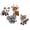 Gray, variant on QIUXUJ - 6cm Tiny 3D Beaded Animal DIY Kit, 2026 New Petite Bead Craft Set with Colorful Beads & Instructions, Handmade Embroidery Kit for Adult Beginners Hobbyists (Red)