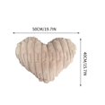 thumbnail image 2 of Hwkond Couch Pillows for Living Room And Winter Striped Cute Heart-shaped Plush Pillow Living Room Sofa Bedroom Pillow Soft Headboard Pillow,Khaki, 2 of 6