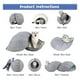 thumbnail image 4 of Cave Toy Ball, Plegable funciones Resistente arañazos Interior Cat Tent Cat Tunnel Tube Interactive Bed Cave Condominium, Lavable a Gloria Cama cueva de fieltro para gatos, 4 of 9