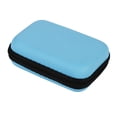thumbnail image 2 of Estuche organizador portátil para viaje con minibolsa de almacenamiento para auriculares, cable USB y cable de datos de color azul, 2 of 3