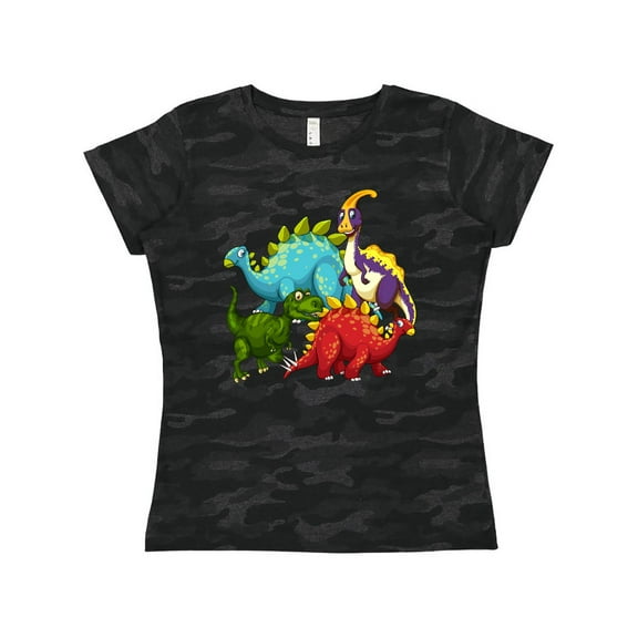 Inktastic Cute Dinosaurs Women's T-Shirt