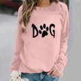 thumbnail image 3 of DDAPJ pyju Dog Mama Sweatshirt for Women ,Long Sleeve Pet Lover Crewneck Tunic Tops Cute Paw Graphic Pullover Sweatshirts Teen Girls Birthday Gifts, 3 of 3