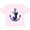 AD-Pink, variant on Monogram J Nautical Anchor Boys or Girls Toddler T-Shirt