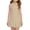 #18Khaki, variant on Girls Sleeveless Tennis Dress Polo Collar 2-Button Front Ruffle Hem Sporty Dress Dark Green 120