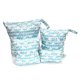thumbnail image 3 of 4 Pcs/set Fashion Print Baby Diaper Storage Bags Reusable Washable Waterproof Wet Dry Cloth Organizer Wetbags With Zipper, 3 of 3