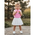 thumbnail image 4 of BemeyourBBs Toddler Baby Girls Golf 2 Piece Outfits Summer Clothes Golf Themed Embroidery Sleeveless Turn Down Collar Vest Tank Tops and Pleated Skirt Set, 4 of 9
