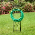 thumbnail image 3 of Liberty Garden 3-Prong Steel Gauge Decorative Water Hose Stand with Storage, 3 of 5