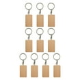 thumbnail image 1 of Bunblic 10Pcs Key Tag Collectible Accessories DIY Decoration Unfinished Wood Keyring C, 1 of 8