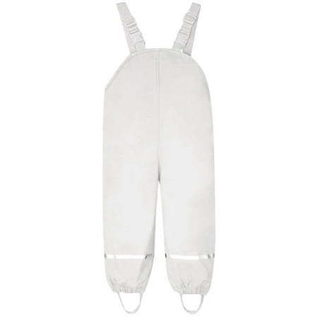 

Toddler Kids Boys Girls Rain Dungarees Windproof Waterproof Mud Jumpsuit Clothes Rain Jacket 5Y-6Y