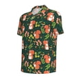 thumbnail image 2 of Balery Forest Squirrel Printed Men’s Short Sleeve Polo Shirt, Midweight Men's Shirt,Golf Polo shirts -X-Large, 2 of 9