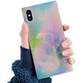 thumbnail image 1 of for iPhone Iridescent Case, Fashion Sparkly Laser Color Changing Luxury Design Anti-Fall Slim Thin Soft Flexible TPU Bumper Protective Back Cover Shiny Phone Case (iPhone 12 6.7,Black), 1 of 8