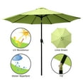 thumbnail image 4 of Abble 7.92' Green Round Market Patio Umbrellas, UV Resistant, 4 of 5