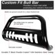 DNA Motoring 3" Front Bumper Bull Bar For 2007-2014 Toyota FJ Cruiser - Black, Pre-Drilled For Lights