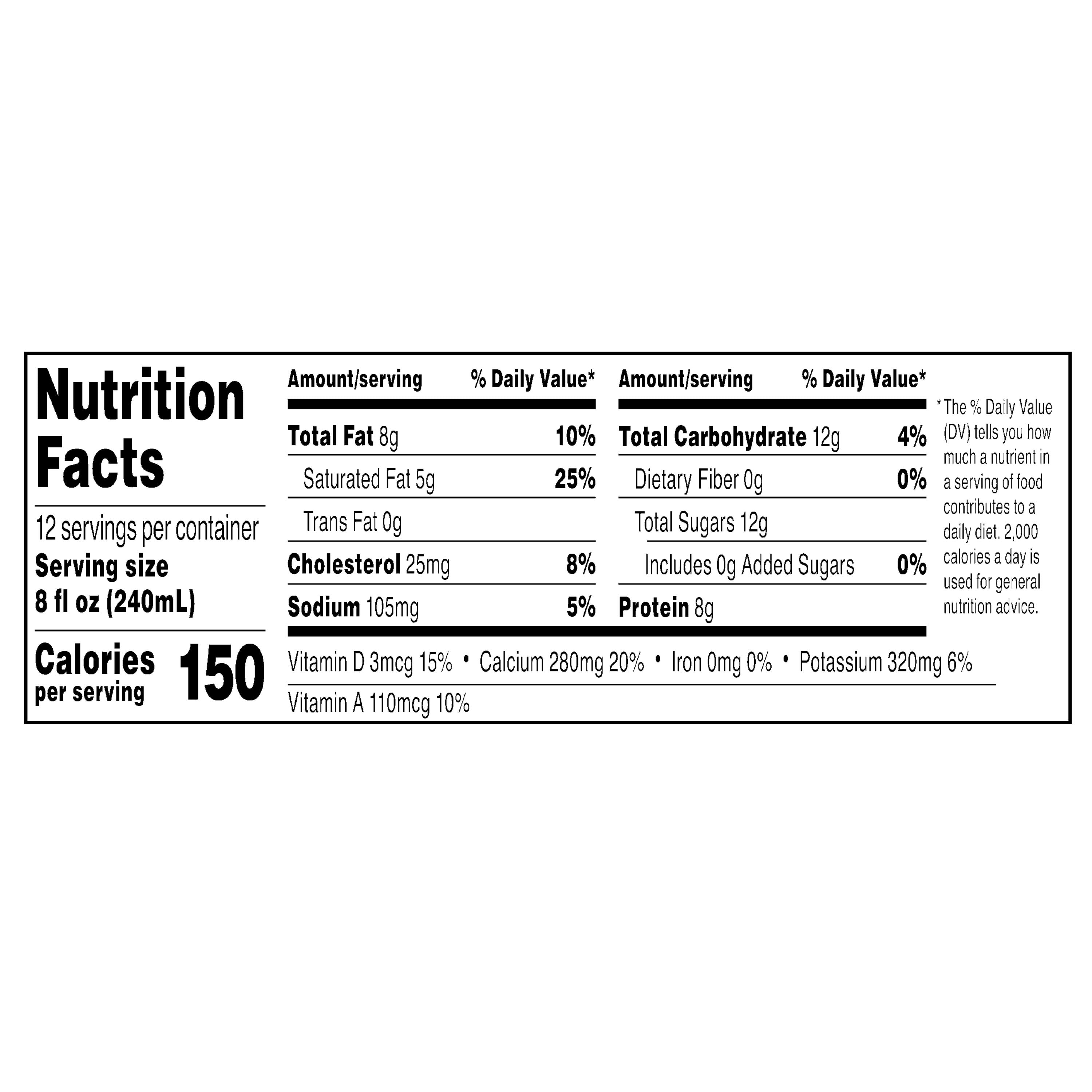 bettergoods Organic Whole Milk, 8 fl oz, 12 Count