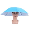 thumbnail image 4 of NFTIGB Adult Umbrella Hat Waterproof Foldable Sun Hat Headwear for Outdoor Fishing Hiking Light Blue 109g / 3.8oz 27.2 inches / 69 cm, 4 of 9