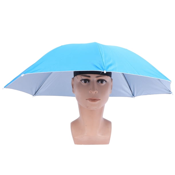 Sombrero Con Sombrilla de Pesca, Gorra Plegable Impermable, Gorra para La Lluvia y El Sol Con Diadema Elás