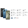 thumbnail image 4 of Celular Desbloqueado Android 4G LTE 64gb 4gb Ram Octacore 1.6 Ghz Pantalla 6.6 Notch Funda Soporta Juegos Desbloqueo Facial Novus 65 Negro, 4 of 6