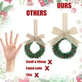 thumbnail image 7 of CoreLiving Kitchen Cabinet Wreaths - Christmas Decor with Beige Burlap Ribbon Bows and Berries for Cabinet Doors, Window, Front Door, Wall Farmhouse Holiday Decorating, Festive Xmas Accent, 7 of 7