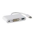 thumbnail image 2 of Monoprice USB-C DVI Multiport Adapter - White, With USB 3.0 Connectivity & Mirror Display Resolutions Up To 1080p @ 60hz - Select Series, 2 of 2