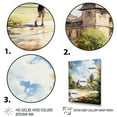 thumbnail image 3 of Designart "Tennis Court Country Clubs painting III" Cityscapes Floater Framed Wall Art Print, 3 of 7