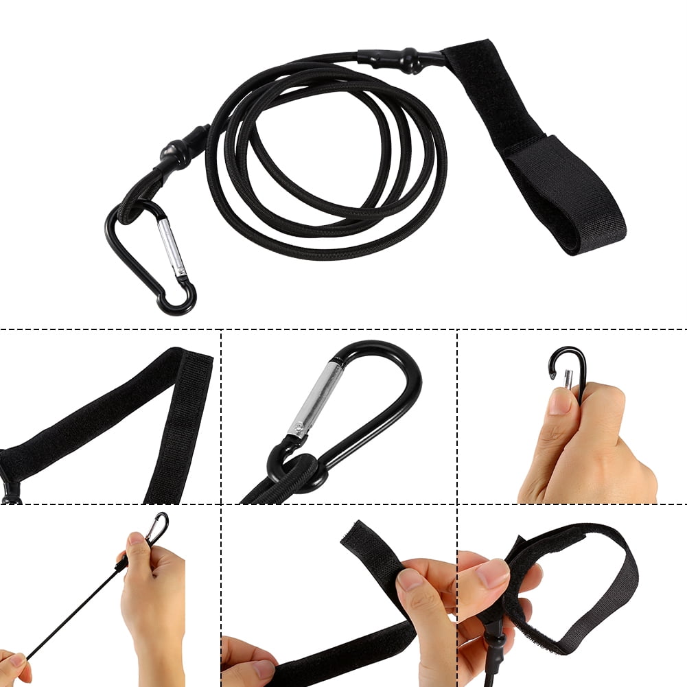 Kayak Canoe Paddle Rod Leash Safety Rope Carabiner Accessories Boats Rowing H6W7 