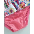 thumbnail image 6 of Kids Girls Swimsuits Rainbow Pineapple Strawberry Ruffle Tank Tops Bikini Sets Infant Beach Swimming Suits, 6 of 8