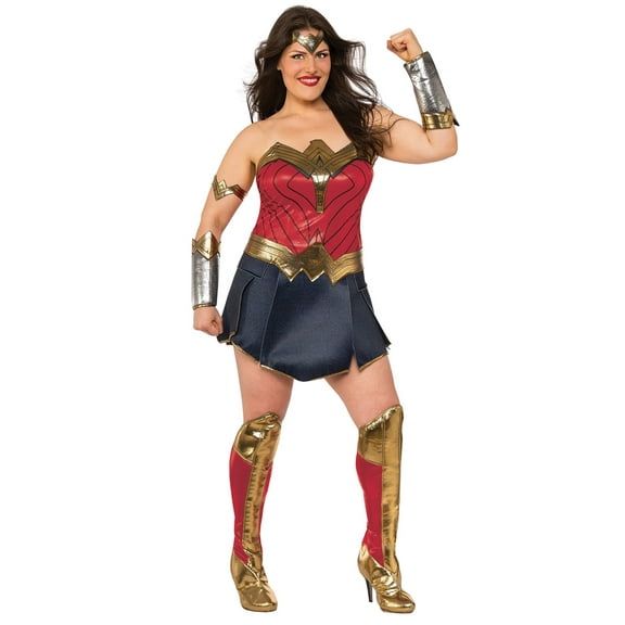 Justice League Wonder Woman Deluxe Costume for Adults by Rubies, Women's XL