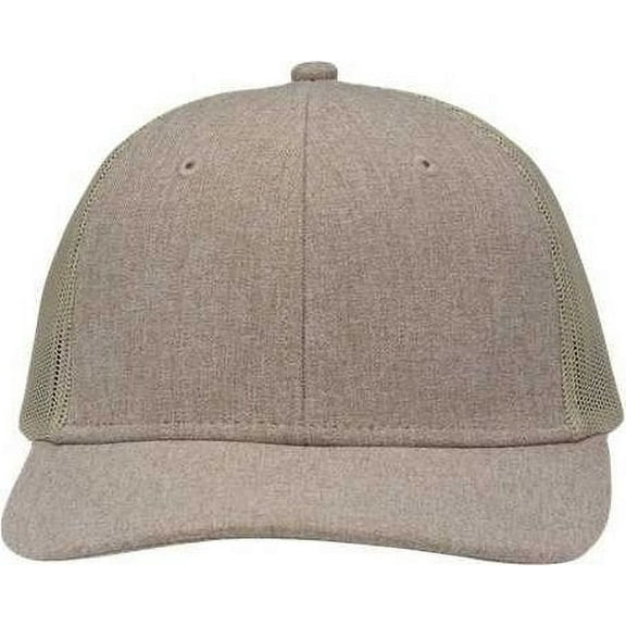 Sportsman SP1650 Modern Six-Panel Trucker Fit Cap - Heather Khaki Khaki
