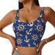 thumbnail image 1 of Balery Anchors and Nautical Sujetadores deportivos con espalda cruzada para mujer, acolchados, sin costuras, de alto impacto, ideales para yoga, gimnasio, entrenamiento y fitness.-Small, 1 of 8