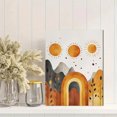 thumbnail image 2 of Qisvanset 12x16 Inch Boho Sun Rainbow Canvas Wall Art, Neutral Rainbow Print Kids Nursery Room Home Decor, 2 of 8