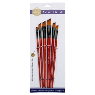 13 Angled Paint Brush Set Acrylic Oil Drawing Fine Art Supplies
