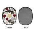 thumbnail image 2 of Naloa colorful Maple Silicone Pot Holders, Oven Mitts Heat Resistant Hot Pads, Non Slip Pot Holder for Kitchen Baking and Cooking 9.4 x 7.5 Inches, 2 of 7