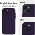 thumbnail image 3 of for iPhone 14 Case, Silicone Upgraded [Camera Protection] Phone Case with [2 Screen Protectors], Soft Anti-Scratch Microfiber Lining Inside, 6.1 inch, Purple, 3 of 11