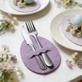 thumbnail image 4 of Oioii Easter Eggs Silverware Pocket Cutlery Pouch Festive Table Decor Cutlery Storage Bag For Easter Holiday Table Setting And Home Kitchen Decoration,Purple, 4 of 6