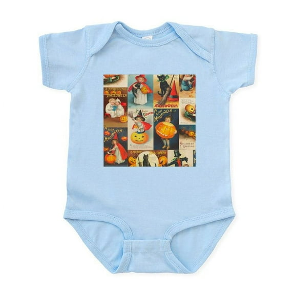 CafePress - TLK014 Halloween Collage Infant Bodysuit - Baby Light Bodysuit, Size Newborn - 24 Months