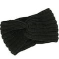 thumbnail image 1 of Bandeau Croisé Tricoté Automne Hiver pour Femmes, Bandeau de Sport Extensible et Chaud, 1 of 9