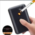thumbnail image 4 of Caja de cigarrillos con encendedor Caja de cigarrillos 20 piezas Cigarrillos regulares King Size Encendedores USB 2 en 1 Encendedor eléctrico recargable sin llama a prueba de viento oso de fresa Electrónica, 4 of 6
