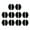 Black, variant on RABBITH 10 Pairs Soft Silicone Eyeglasses Nosepad Anti-Slip Nose Pads for Plastic Frames