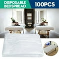 thumbnail image 1 of 100Pcs Disposable Bed Couch Pad Cover Plastic Massage Spa Salon Table Sheet 90*180Cm, 1 of 8