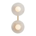 thumbnail image 4 of Kuzco Lighting Wv346214 Dahlia 2 Light 6" Wide Led Vanity Light - Vintage Brass /, 4 of 5