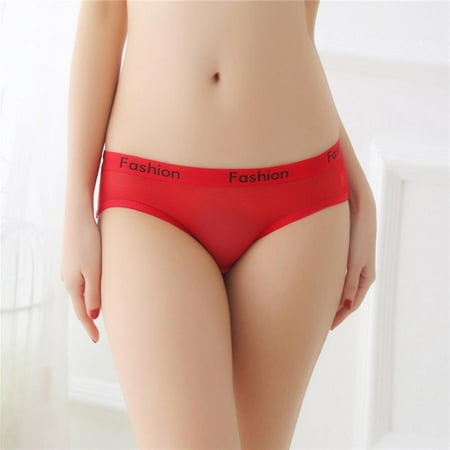 

Low-Waisted Bikini Panty Underwear for Women Full Coverage Briefs Soft Underpants Breathable Ladies Panties