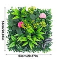 thumbnail image 3 of Olilia Artificial Boxwood Wall Panels, 20"x20" 6pcs Grass Wall Panels with Mint Leaves, Greenery Backdrop Privacy Screen with UV Protection, Green Grass Wall for Garden Indoor Outdoor Decor, 3 of 6
