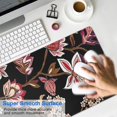 thumbnail image 4 of Long Mouse Pads for Desk,Pioneer Flower Floral Print Pattern Desk Mats on Top Of Desks, Desk Mouse Pad Extra Large with 3mm Non-Slip Base and Stitched Edge for Gaming,Office,Work,Home 35.4"x15.7", 4 of 6