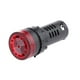 thumbnail image 2 of Luces de control Zumbador Lámpara de señal Luz indicadora Lámpara de advertencia -22SM 12V Rojo Hugo Alarma de flash LED, 2 of 8