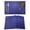 Blue, variant on Blue Faux Leather Printed Placemats Set of 12 Modern Abstract Geometric Place Mats Indoor Wipeable Table Mats Washable Cloth Dining Table Placemats for Kitchen Holiday Party Home Decor 13x19 Inch