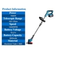 thumbnail image 3 of Handheld Electric Lawn Mower Foldable Trimmer Adjustable Garden Pruning Cutting Power Tools Lithium Battery 8 Accessory ,Easy to Use, 3 of 7